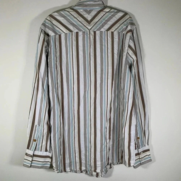 Timberland Shirt Men’s XL Multicolor Striped Relaxed Fit Button Down - Picture 8 of 8